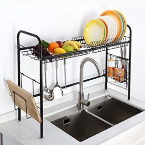 NEX Over The Sink Dish Drying Rack Single Tier Dish Rack Adjustable