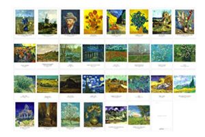 hosteesschoice vintage vincent van gogh famous paintings postcards, 30 pcs,premium collectable retro art gifts, perfect stocking & greeting gift4x6 inch-van gogh