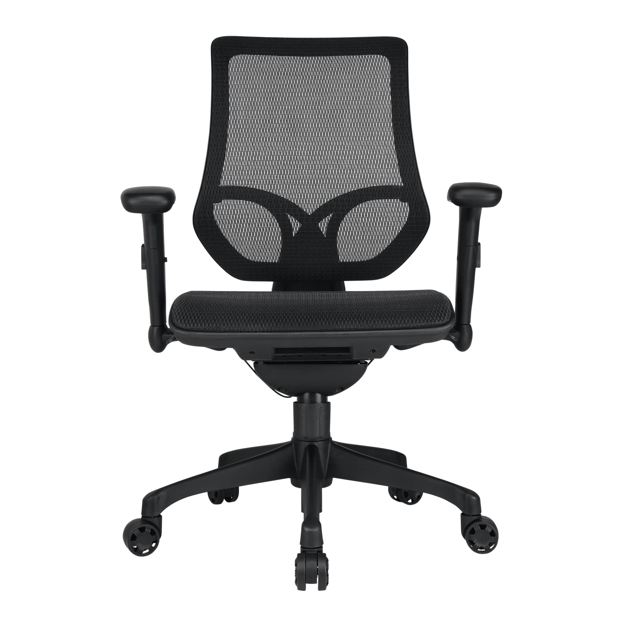 WorkPro® 1000 Series Ergonomic Mesh/Mesh Mid-Back Task Chair, Black/Black