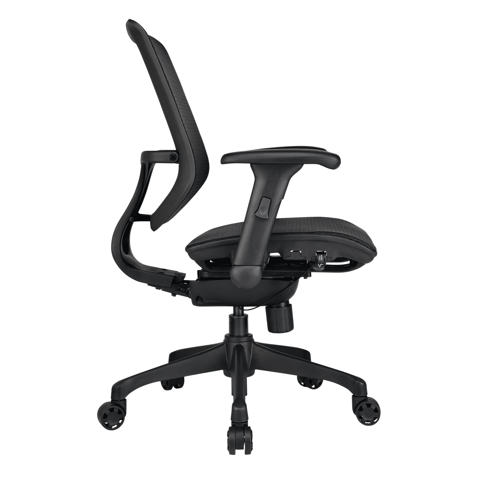 WorkPro® 1000 Series Ergonomic Mesh/Mesh Mid-Back Task Chair, Black/Black