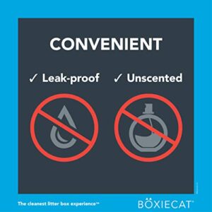 Boxiecat Scoop & Tie Cat Litter Waste Bags -Unscented– Leakproof - Large to Fit Any Scoop – Convenient Handles Tie & Seal in Odors - 1 Count (Pack of 120)