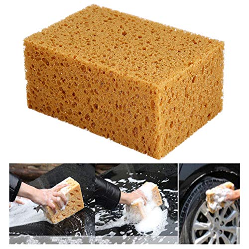 Car Sponge Washing Tool, Square Shape Handheld Nonslip Sponge Washing Cleaner Tool for Car Auto Motorcycle (1pc)