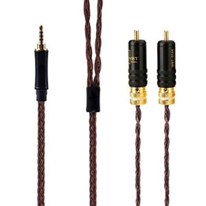 hifi cable with 2.5mm trrs balanced male to 2rca male hi-end for astell&kern ak100ii, ak120ii, ak240, ak380, ak320, dp-x1a, fiio x5iii, xdp-300r, ibasso dx200, kann pcocc silver plated cable