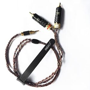 HiFi Cable with 2.5mm TRRS Balanced Male to 2RCA Male Hi-end for Astell&Kern AK100II, AK120II, AK240, AK380, AK320, DP-X1A, FIIO X5III, XDP-300R, iBasso DX200, KANN Pcocc Silver Plated Cable