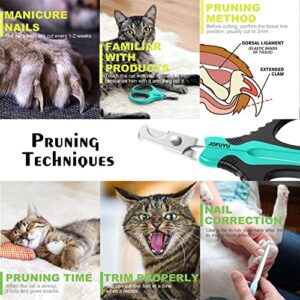 Cat Nail Clippers - Professional Cat Nail Trimmer – Angled Blade Pet Nail Clippers for Dogs Rabbit Kitten Ferret - Safe, Sharp