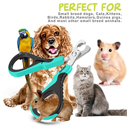 Cat Nail Clippers - Professional Cat Nail Trimmer – Angled Blade Pet Nail Clippers for Dogs Rabbit Kitten Ferret - Safe, Sharp