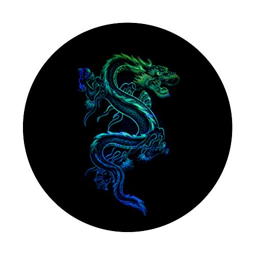 Great Fantasy Chinese Dragon Asian Culture Accessory Gift PopSockets PopGrip: Swappable Grip for Phones & Tablets