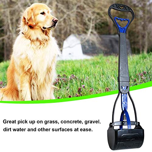 28"Large Pooper Scooper for Dogs Heavy Duty,Dog Poop Scooper for Grass,Durable Long Handled Dog Poop Pick Up Tool
