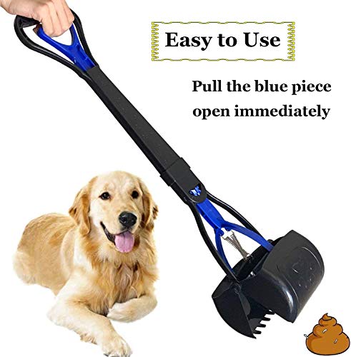 28"Large Pooper Scooper for Dogs Heavy Duty,Dog Poop Scooper for Grass,Durable Long Handled Dog Poop Pick Up Tool