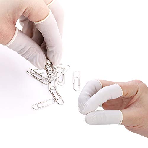 GreenLife® 100/300/500pcs General Finger Cots Finger Gloves Finger Protector Finger Support Disposable Latex Nail Cover Durable High Elastic Anti Static Protect Sleeves Tool (300pcs)