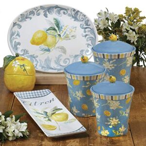 Certified International Citron 3-D Lemon 72 oz. Pitcher, 8.75" x 6.25" x 8", Multicolored