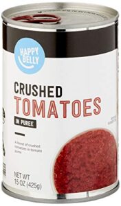 amazon brand - happy belly crushed tomatoes, 15 ounce