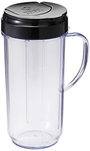 Magic Bullet 22 Ounce Travel Mug with Flip Top Lid, Black