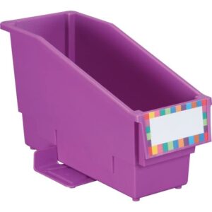 Durable Book and Binder Holders with Stabilizer Wing and Storage Rack - 6 Colors