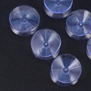 STOBOK 12 Pcs Transparent Double-Sided Suction Cups for Glass Silicone Suckers Pads Without Hooks 10 x 30mm