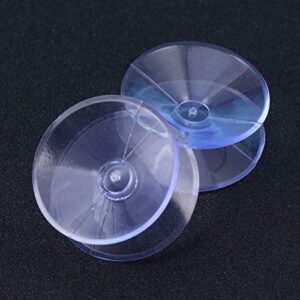 STOBOK 12 Pcs Transparent Double-Sided Suction Cups for Glass Silicone Suckers Pads Without Hooks 10 x 30mm