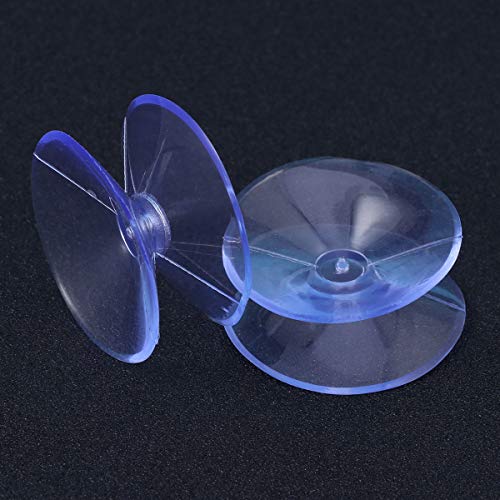 STOBOK 12 Pcs Transparent Double-Sided Suction Cups for Glass Silicone Suckers Pads Without Hooks 10 x 30mm