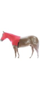 m horse comfort stretch lycra neck hood red 521mw04rd