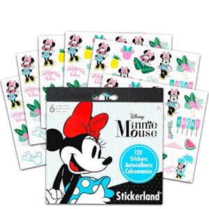 Disney Minnie Mouse Pens Set ~ Bundle Includes 3 Minnie Mouse Ballpoint Pens Plus Bonus Minnie Mouse Stickers (Minnie Mouse Office Supplies)