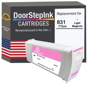 doorstepink remanufactured in the usa ink cartridge replacements for hp 831 cz687a light magenta for printers latex 310 54in. 330 64in. 360 64in. 370 64in. 570 64in.