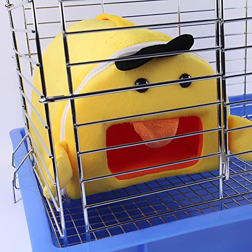 balacoo Rat Cage Accessories Rat Cage Accessories Rat Cage Accessories Rat Cage Accessories Winter Warm Yellow Duck Pet Cage Removable Washable Pet Bed for Hamster Rabbit Squirrel Size L Plushes