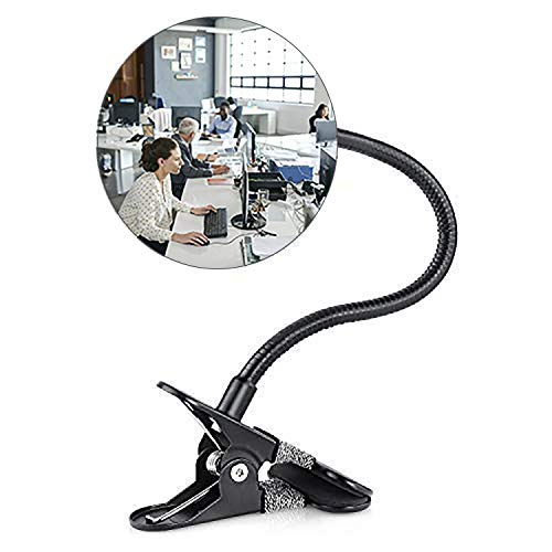 Suremita Security Convex Mirror with Adjustable Clip for Personal Safety Open Office Environment Dressing Room and Cubicle Computer Desk Rear View or Anywhere (Round)