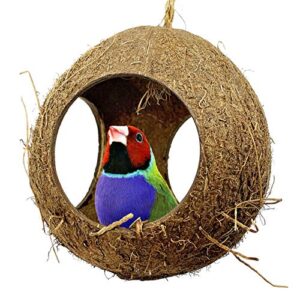 bonka bird toys 2114 three hole coco hut nest