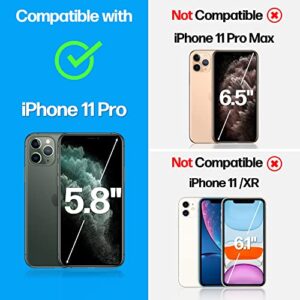 Power Theory Designed for iPhone 11 Pro Screen Protector Tempered Glass [9H Hardness], Easy Install Kit, 99% HD Bubble Free Clear, Case Friendly, Anti-Scratch, 2 Pack