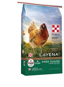 purina layena+ | nutritionally complete free range layer hen feed | 40 pound (40 lb) bag