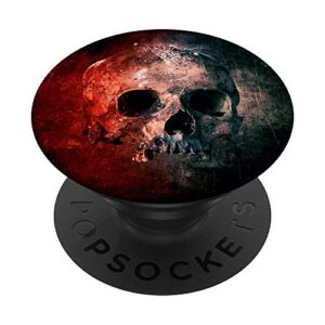 cell phone knob pop up holder for hand blood red ivory skull popsockets popgrip: swappable grip for phones & tablets