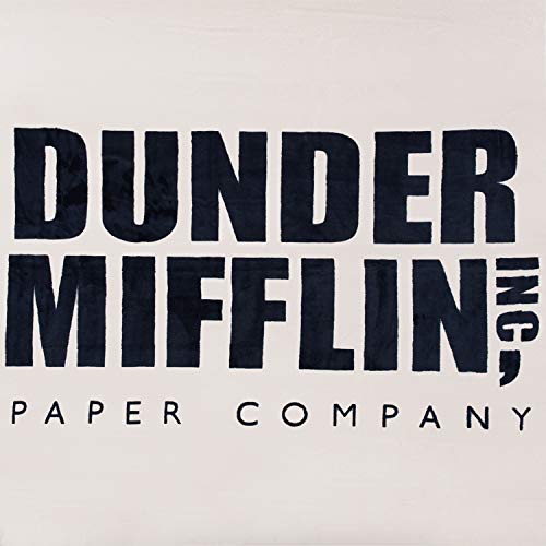 The Office Dunder Mifflin Inc Paper Company Soft Fleece Throw Blanket (White)