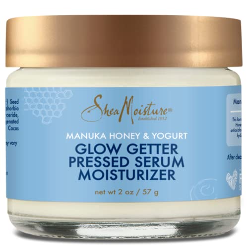 Shea Moisture Manuka Honey & Yogurt Healthy Glow Pressed Face Serum for Women, Vitamin C Serum for Face, Shea Moisture Face Moisturizer, 2 Oz