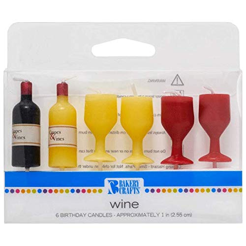 DecoPac Wine Shaped Birthday Cake Candles