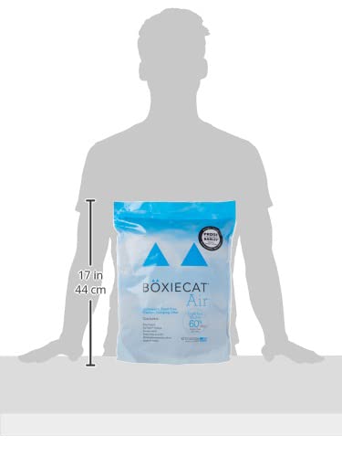 Boxiecat Air Lightweight Premium Clumping Cat Litter -Scent Free- 6.5 lb- Plant-Based Formula- Stays Ultra Clean, Longer Lasting Odor Control, 99.9% Dust Free