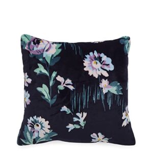 vera bradley women's decorative throw pillow with removeable hypoallergenic insert, navy garden, one size
