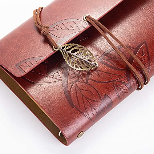 SHALORY Leather Journal Notebook Gift Set with Luxury Bolt Action Pen & Gift Box for Men & Women Graduation Travel Diary Writing