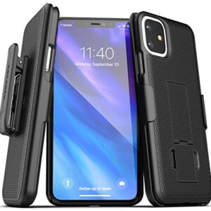 Encased iPhone 11 Belt Clip Case (DuraClip Series) Ultra Slim Cover with Holster (Black)