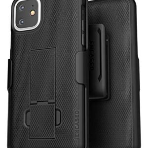 Encased iPhone 11 Belt Clip Case (DuraClip Series) Ultra Slim Cover with Holster (Black)