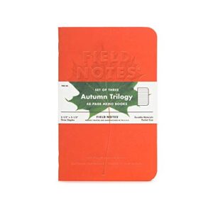 Field Notes: Autumn Trilogy - 3 Pack - Ruled Memo Books, 3.5 x 5.5 Inch