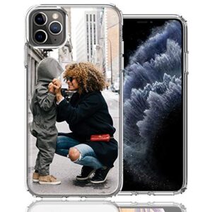 mundaze design your own iphone case, dual layered personalized photo phone case for iphone 11 pro max custom case