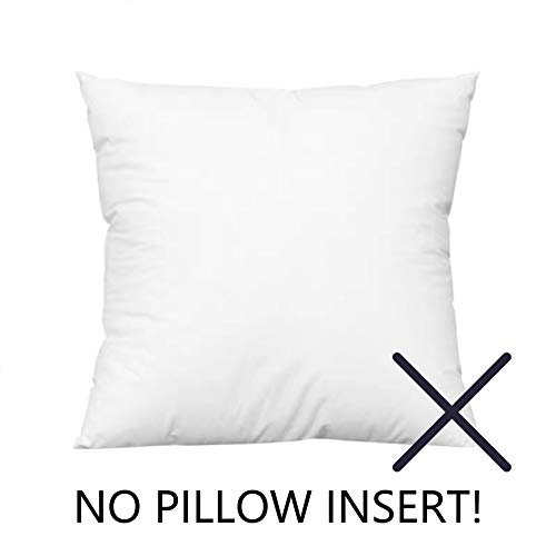 UGASA Velvet Soft Solid Decorative Square Throw Pillow Covers Cushion Case for Sofa Bedroom, 2 Packs, 18x18Inch (45x45cm), Cream