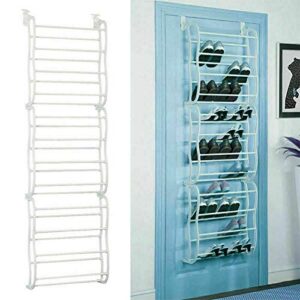 TREE.NB Hanging Shoe Rack - Over Door - 36 Pair - Storage Organizer, White