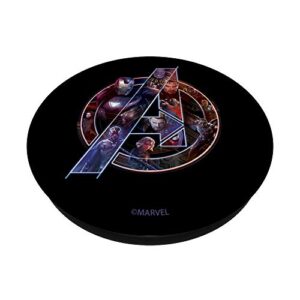 Marvel Avengers Infinity War Neon Hero Symbol Fill PopSockets PopGrip: Swappable Grip for Phones & Tablets