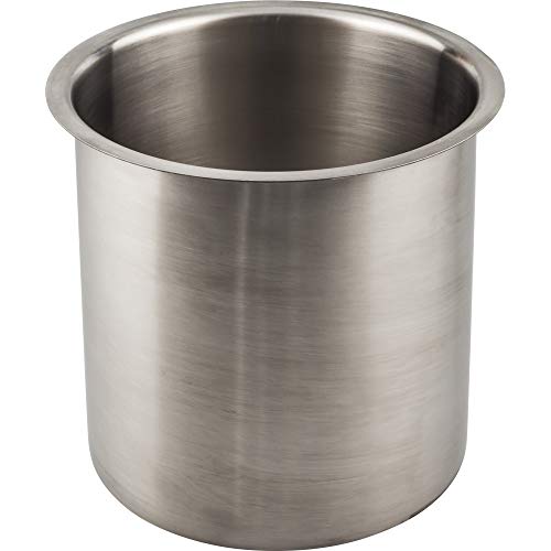 6" Diameter 6" Height Brushed Stainless Steel Trash Can Ring