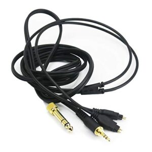 newfantasia replacement audio upgrade cable compatible with sennheiser hd650, hd600, hd580, hd660s, hd58x, hd565, hd545, hd535, hd525, hd265, massdrop hd6xx headphones 3meters/9.9feet
