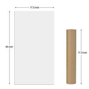 Board2by Magnetic Whiteboard Contact Paper, 40 x 17.3 Inch Self Adhesive Dry Erase Sticker for Wall, Removable White Board Wallpaper Roll with 42 Magnetic Letters for Kids, Classroom, Office