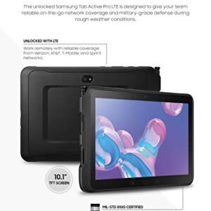 Samsung Galaxy Tab Active PRO 10.1" | 64GB & LTE (UNLOCKED) Water-Resistant Rugged Tablet, Black – SM-T547UZKAXAA