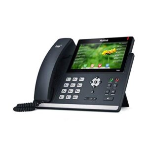 ooma provisioned yealink sip-t48s ip phone. works only with ooma office cloud-based voip phone service. virtual receptionist, desktop app, video conferencing, call recording. subscription required.