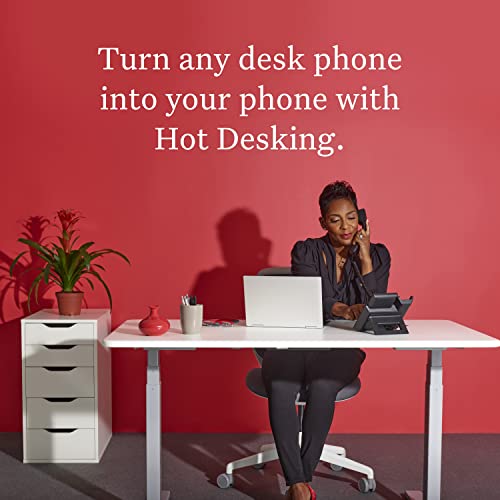 Ooma Provisioned Yealink SIP-T48S IP Phone. Works only with Ooma Office Cloud-Based VoIP Phone Service. Virtual Receptionist, Desktop app, Video conferencing, Call Recording. Subscription Required.