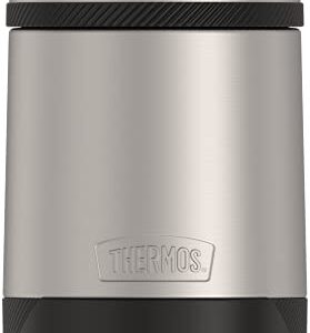 ALTA SERIES BY THERMOS Stainless Steel Food Jar 18 Ounce, Matte Steel/Espresso Black